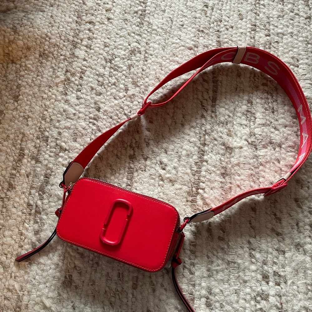 Marc Jacobs Red Snapshot Camera Crossbody Bag